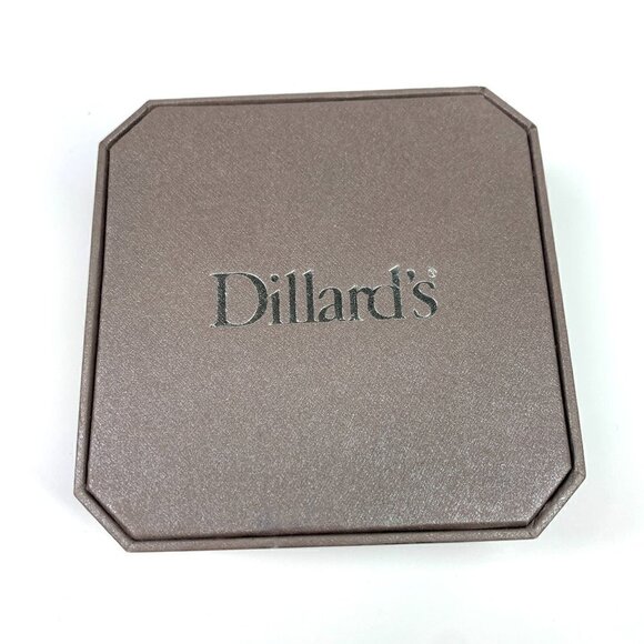 Dillards Faux Opal Necklace & Earring Jewelry Set Silver Tone/Blue Green NIB - Picture 9 of 10